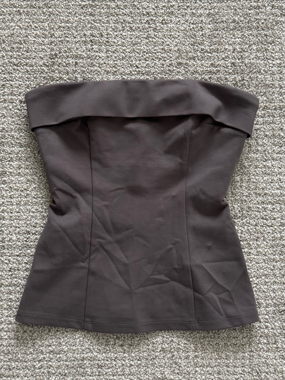 REVOLVE LPA Slate Gray Strapless Fold-Over Tube Top Corset NWT XS